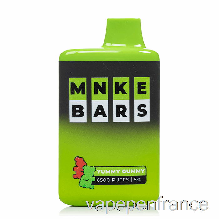 Mnke Bars 6500 Stylo Vape Gommeux Délicieux Jetable